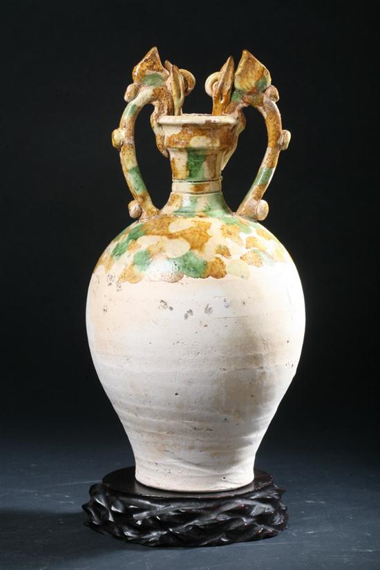CHINESE SANCAI POTTERY AMPHORA Tang