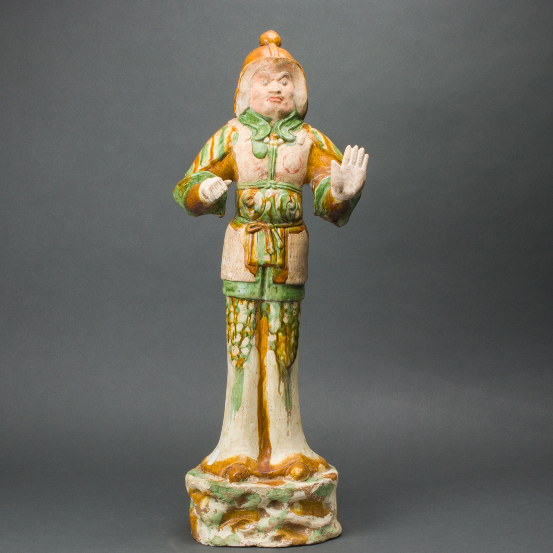CHINESE SANCAI POTTERY FIGURE OF