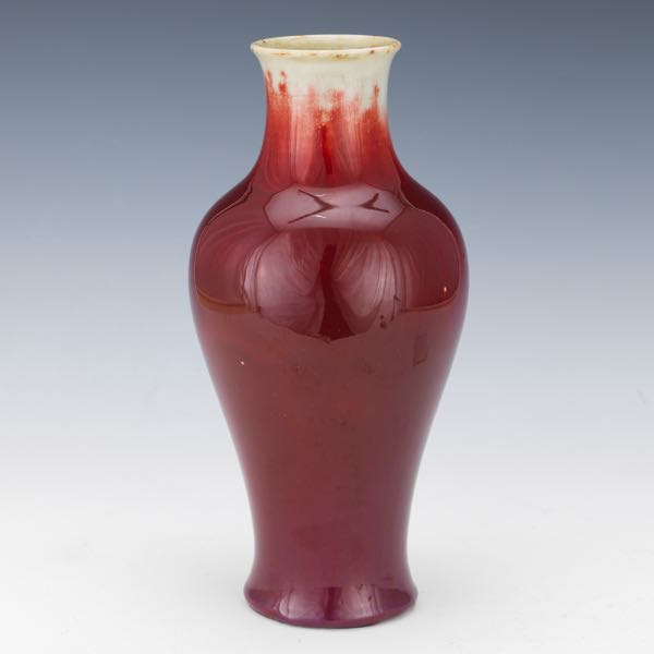 CHINESE SANG DE BOEUF BALUSTER VASE