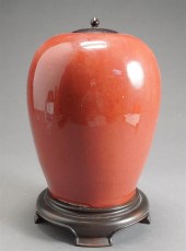 CHINESE SANG DE BOEUF GLAZED V