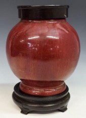 CHINESE SANG DE BOEUF GLAZED P