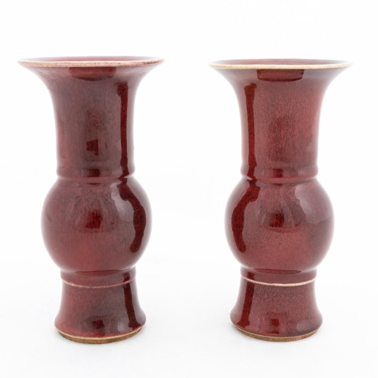 CHINESE SANG DE BOEUF GU VASE