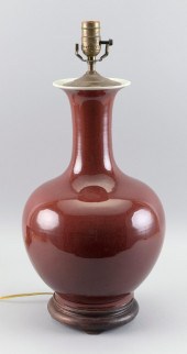 CHINESE SANG DE BOEUF PORCELAI
