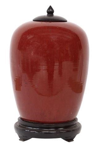 CHINESE SANG DE BOEUF PORCELAIN