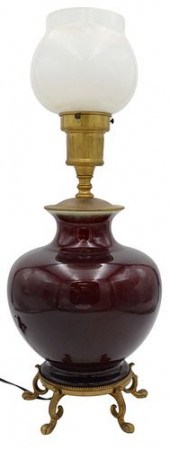 CHINESE SANG DE BOEUF PORCELAI