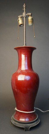 CHINESE SANG DE BOEUF PORCELAI