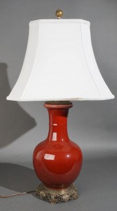 CHINESE SANG DE BOEUF VASE MOU