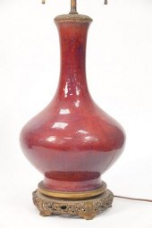 CHINESE SANG DE BOEUF VASE, HA