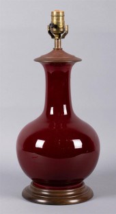 CHINESE SANG-DE-BOUEF-GLAZED T