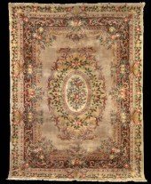 Chinese Savonnerie Carpet,  9'