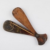 CHINESE SCALE IN CARVED WOODEN
