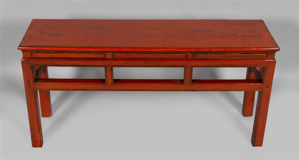 CHINESE SCARLET LACQUERED