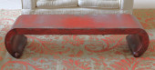 CHINESE SCARLET LACQUERED COFF