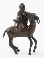 CHINESE SCHOLAR AND DEER PATIN