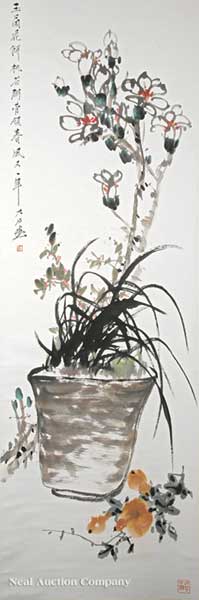 Chinese School 20th c. "Flowering
