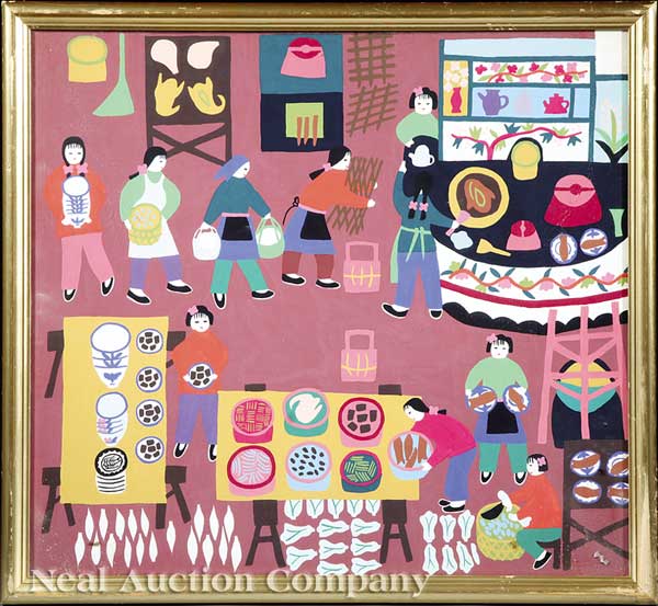 Chinese School 20th c. two