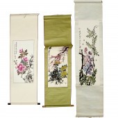 CHINESE SCHOOL, (3) SCROLL PAI