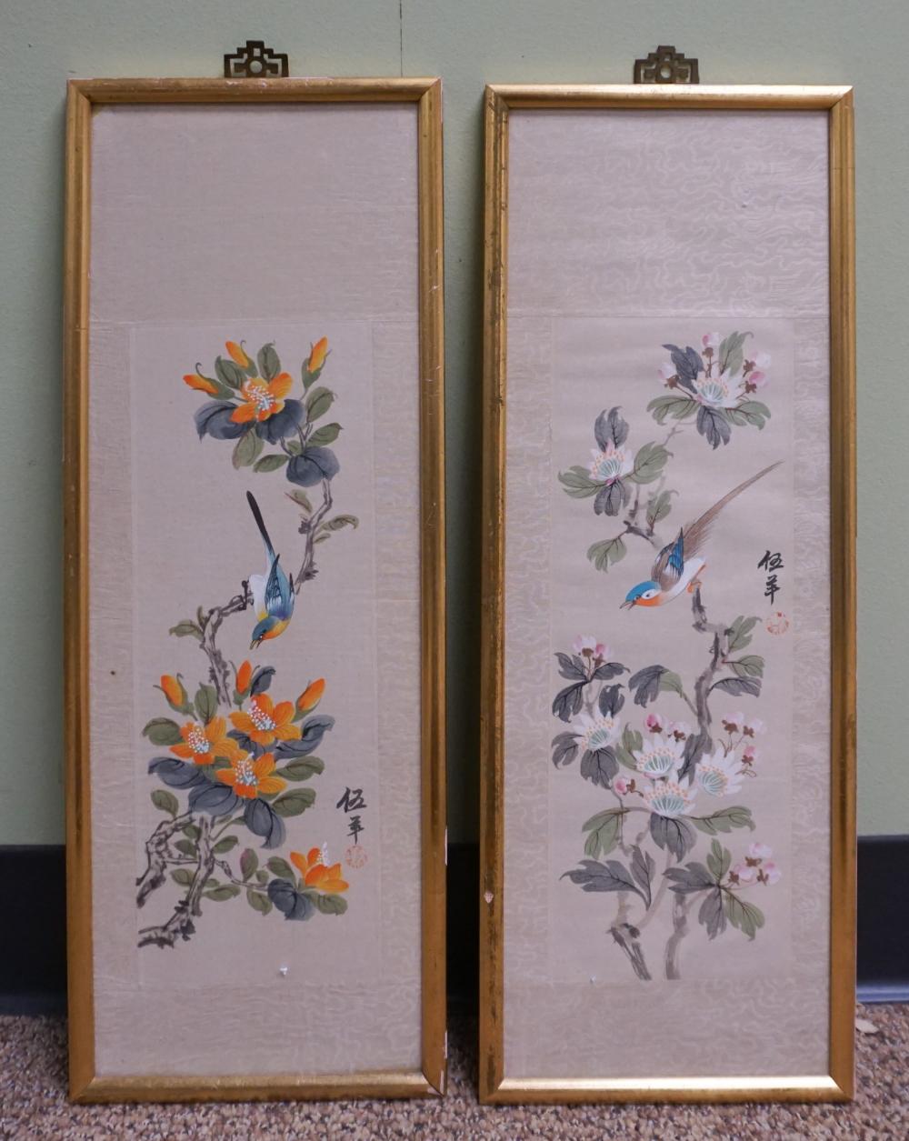 CHINESE SCHOOL, BIRDS ON BRANCH,