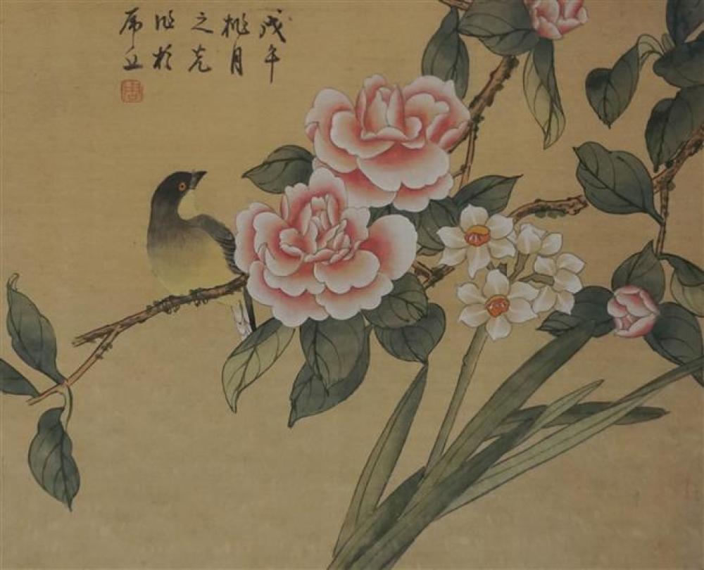 CHINESE SCHOOL, BIRDS ON BRANCH,