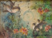 CHINESE SCHOOL, BIRDS ON BRANC