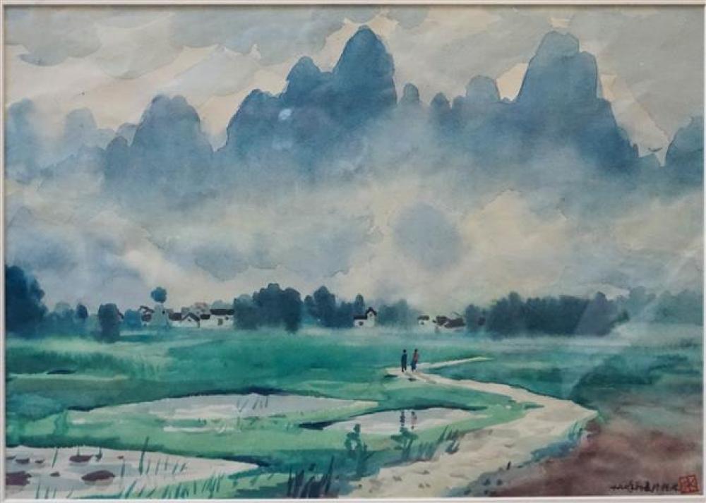 CHINESE SCHOOL, CHILDREN ALONG A