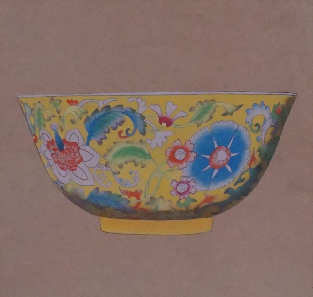 CHINESE SCHOOL, FAMILLE JAUNE BOWL,
