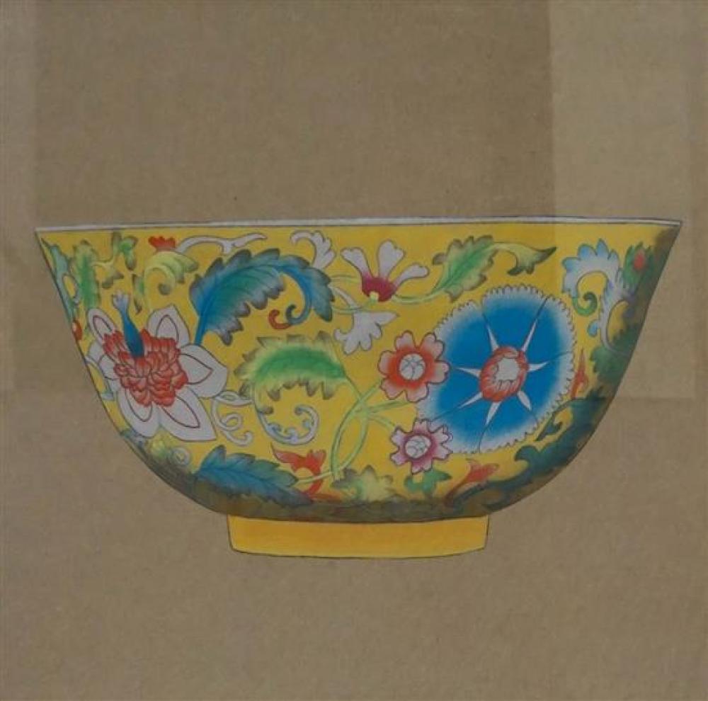 CHINESE SCHOOL, FAMILLE JAUNE BOWL,