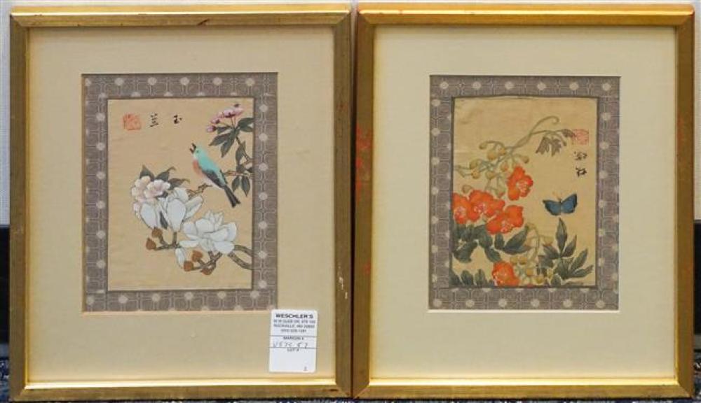 CHINESE SCHOOL, FLOWERING BRANCHES,