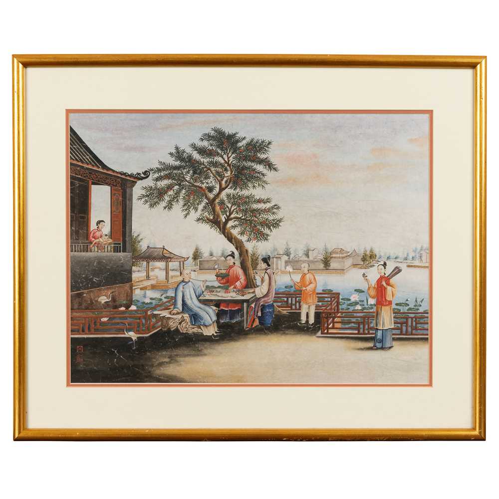 CHINESE SCHOOL, LOTUS POND SCENE