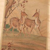 CHINESE SCHOOL, SCROLL PAINTIN