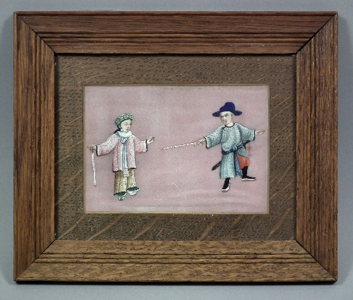 Chinese School - Two paintings on