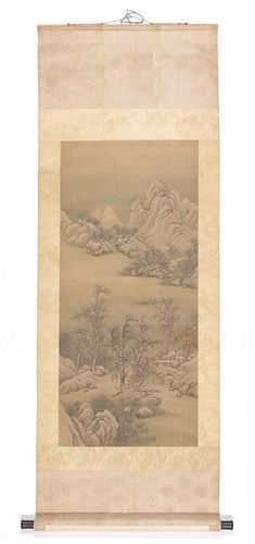 CHINESE SCROLL OF A MOUNTAIN
