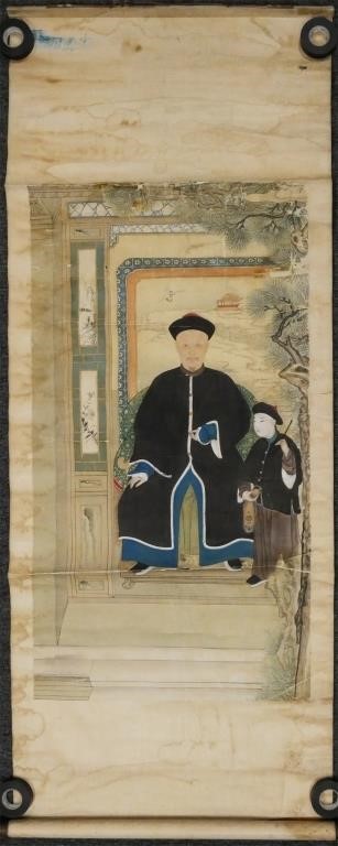CHINESE SCROLL PAINTING,