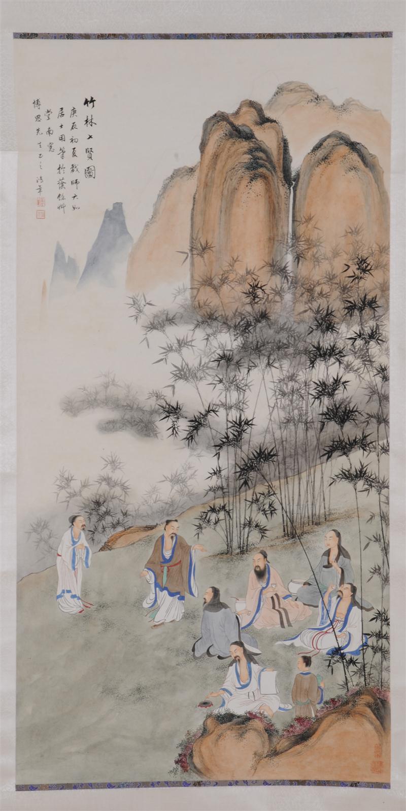 CHINESE SCROLL PAINTING Ink and