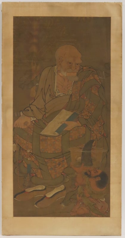 CHINESE SCROLL PAINTING OF A