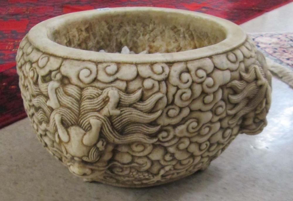 CHINESE SCULPTURED MARBLE