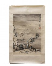 CHINESE SEASIDE VILLAGE PAINTI