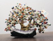 CHINESE SEMI-PRECIOUS AND GILT