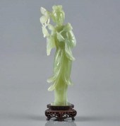 CHINESE SERPENTINE FIGURE OF G