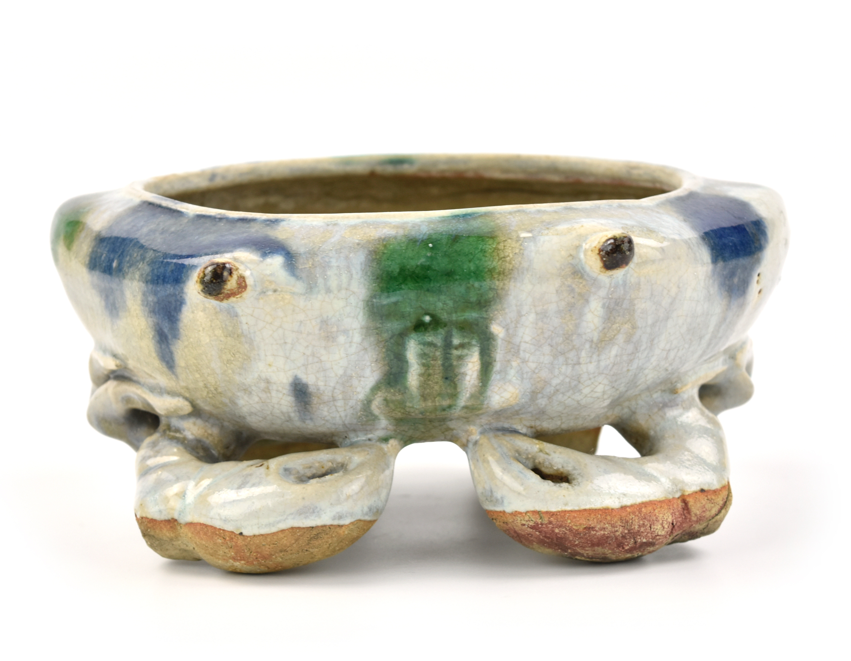 CHINESE SHIWAN WARE FLAMBLE CRAB