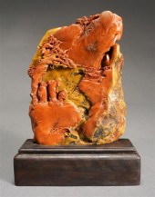 CHINESE SHOUSHAN STONE CARVING