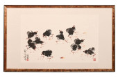 CHINESE SIGNED INK & WATERCOLO