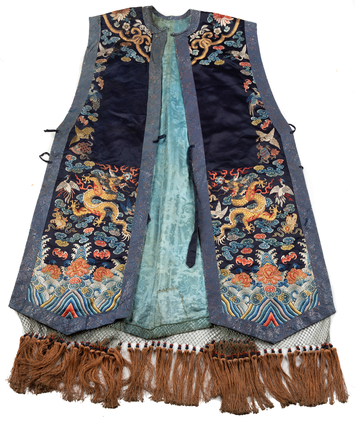 CHINESE SILK DRAGON ROBE Chinese