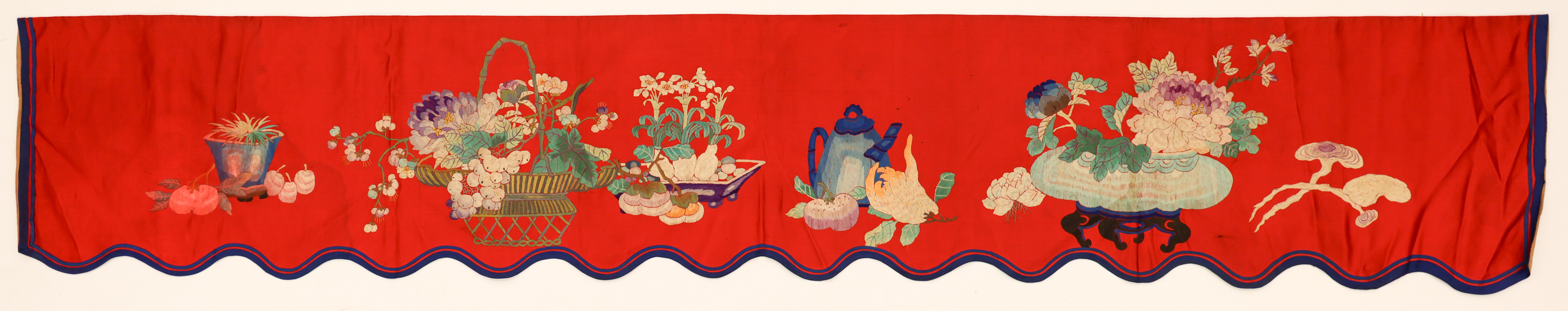 Chinese Silk Embroidered Baskets of