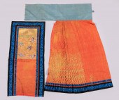 CHINESE SILK EMBROIDERED BROCA