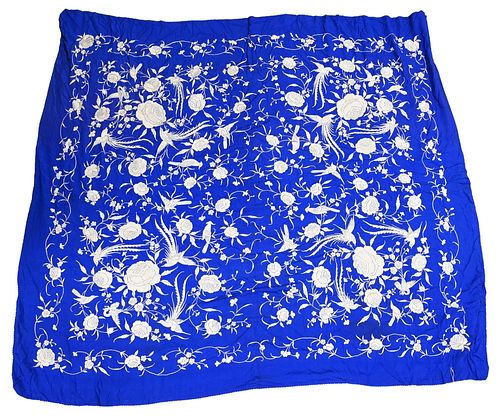 CHINESE SILK EMBROIDERED PIANO