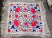 CHINESE SILK EMBROIDERED PIANO