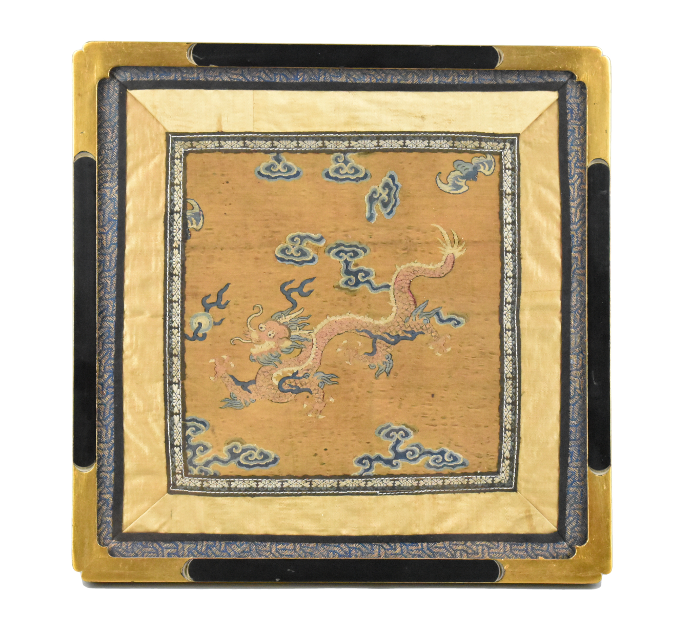 CHINESE SILK EMBROIDERY BUZI W/