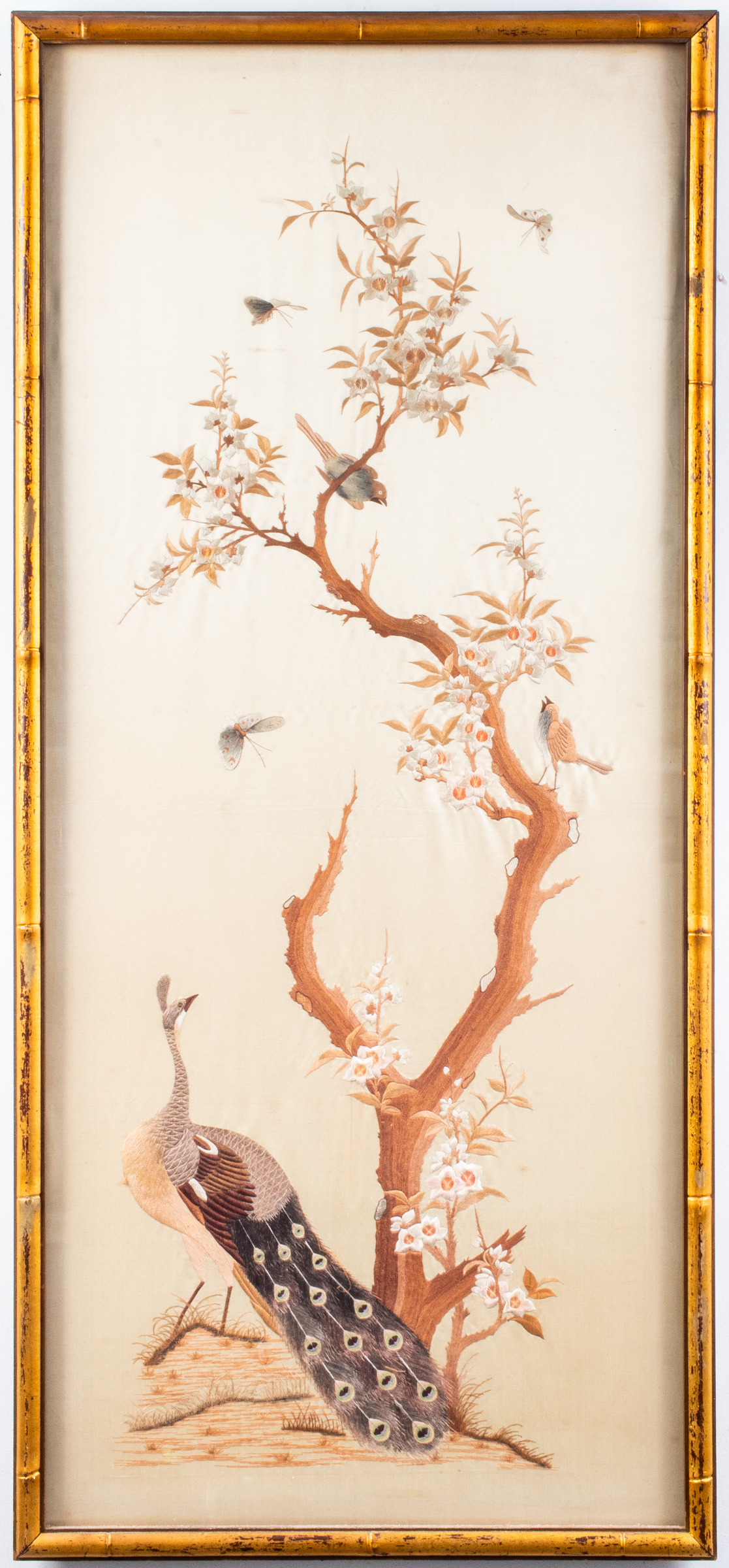 CHINESE SILK EMBROIDERY PANEL