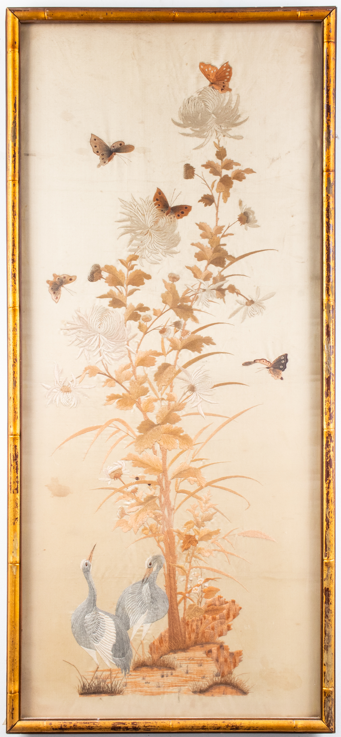 CHINESE SILK EMBROIDERY PANEL